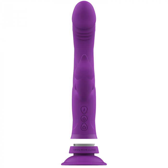 Vibrator Iepuras triplu, Intense Casanova, din silicon, cu ventuza si 30 de moduri de vibratie [6]