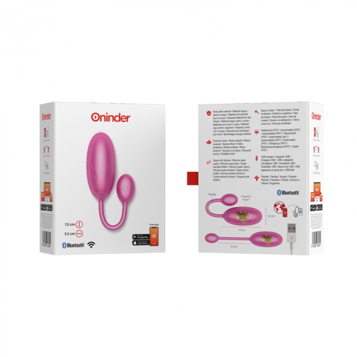 Vibrator Inteligent Oninder TOKYO Controlat prin Aplicatie, Roz - Placere Digitala la Superlativ [9]