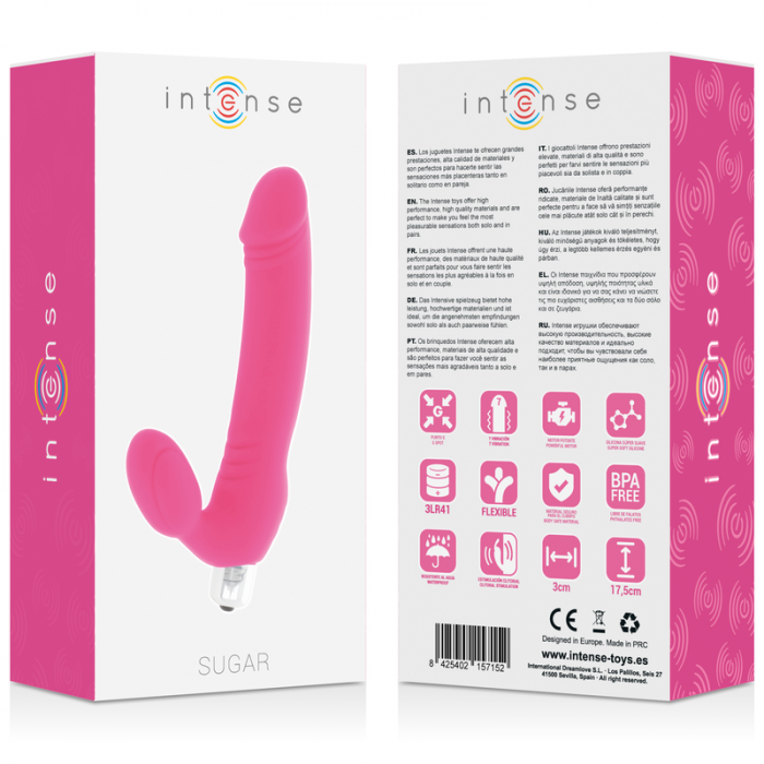 Vibrator Iepuras Intense Sugar 7 Moduri de Vibratie Silicon Fucsia [7]