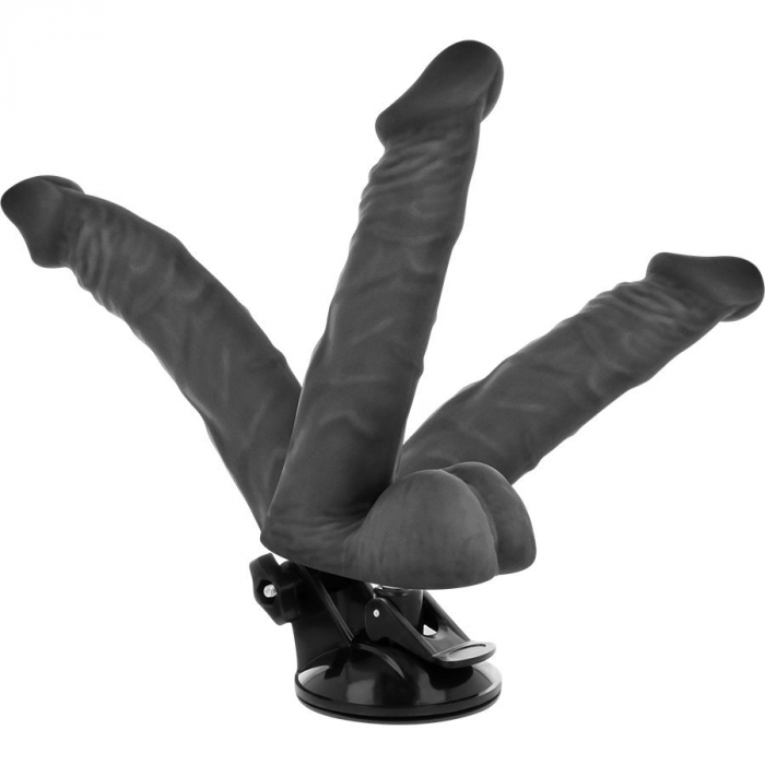 Vibrator Realist Basecock Articulat cu 12 Vibratii si Ventuza pentru Placere Intensa, 20 cm [4]