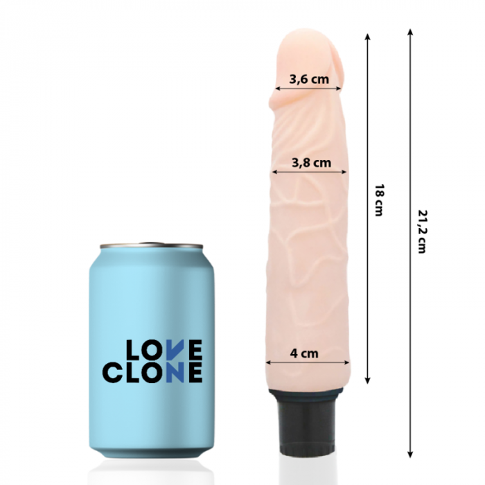 Vibrator Realist Loveclone Finn Self Autolubrifiant 21 cm [6]