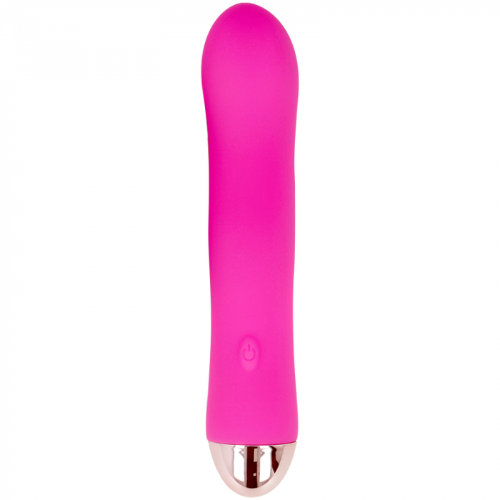 Vibrator Reincarcabil Dolce Vita Two Roz cu 7 Moduri de Vibratie, Silicon Medical [3]