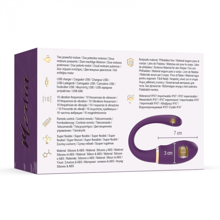 Vibrator Treasure Dual Inteligent cu 10 Moduri Vibratie, Dubla Penetrare Hands-Free si Control de la Distanta, Silentios, Reincarcabil [6]