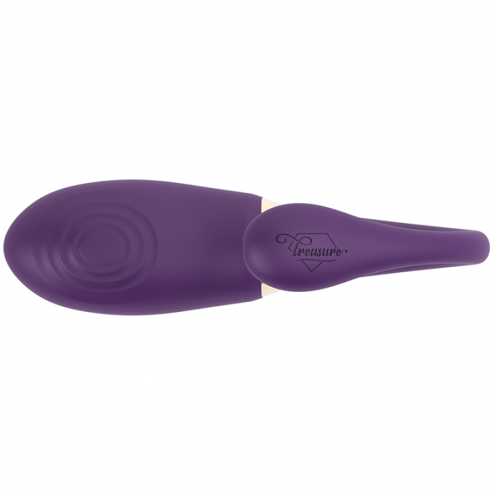 Vibrator Treasure Dual Inteligent cu 10 Moduri Vibratie, Dubla Penetrare Hands-Free si Control de la Distanta, Silentios, Reincarcabil [5]