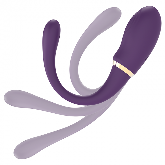 Vibrator Treasure Dual Inteligent cu 10 Moduri Vibratie, Dubla Penetrare Hands-Free si Control de la Distanta, Silentios, Reincarcabil [4]