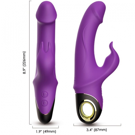 Vibrator Iepuras Armony Ergonomic pentru Placere Intensa si Personalizata, Mov [2]