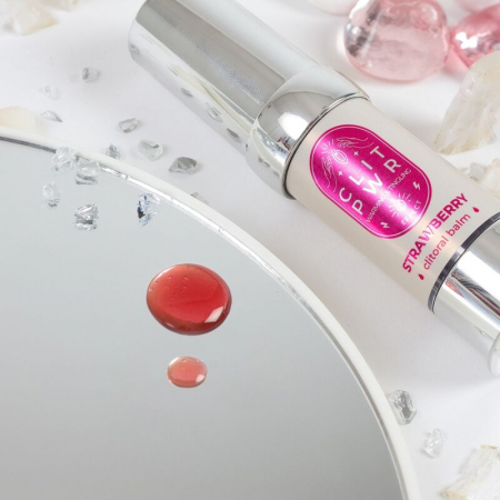 Balsam Secret Play Clit PWR, pentru Clitoris, cu Efect Vibrator si de Incalzire, Aroma Capsuni, 15 ml [3]