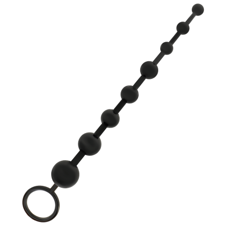 Bile anale din TPR moale si matasos, 29 cm, cu 8 bile, pentru începatori si avansati, Addicted Toys [2]