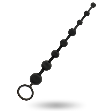 Bile anale - Bile anale din TPR moale si matasos, 29 cm, cu 8 bile, pentru începatori si avansati, Addicted Toys
