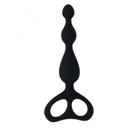 Bile  Anale Intense Danti Silicon Negru, 17.5 cm [3]