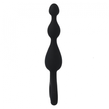 Bile  Anale Intense Danti Silicon Negru, 17.5 cm [4]