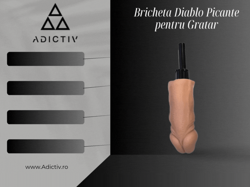 Aprinzator aragaz/gratar in forma de penis, reincarcabil, culoare piele, Diablo Picante [1]