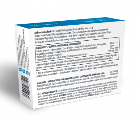 Capsule Andropharma Herbal Food, Supliment Natural pentru Marirea Penisului si Stimularea Erectiei, 30 Bucati [2]