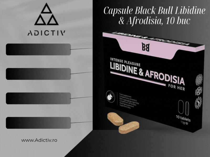 Capsule Black Bull Libidine & Afrodisia – Placere Intensa pentru Femei 10 buc [1]