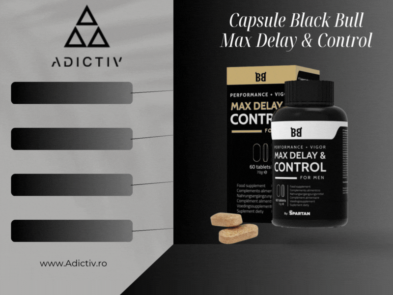 Capsule Black Bull Max Delay & Control – Performanta Maxima si Control Absolut 60 buc [1]