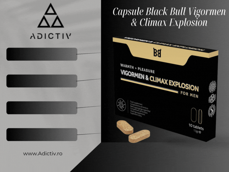 Capsule Black Bull Vigormen & Climax Explosion – Combinata Perfecta pentru Placere Masculina Maxima 10 buc [1]