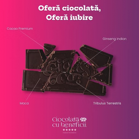 Ciocolata cu Beneficii "Afrodisiaca" - Pentru cupluri, cutie 8 bucati [8]