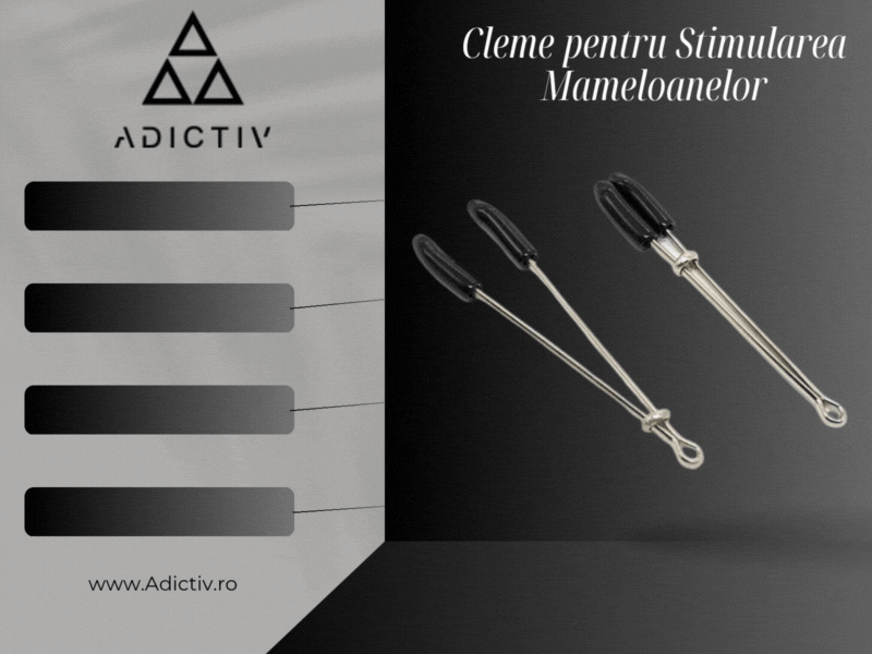 Cleme pentru Stimularea Mameloanelor Ohmama din Metal – Accesoriu Fetish Premium [1]