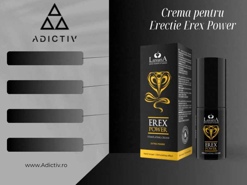 Crema pentru Erectie Erex Power cu Extracte Naturale, 30 ml - Efect Stimulator si Energizant [1]