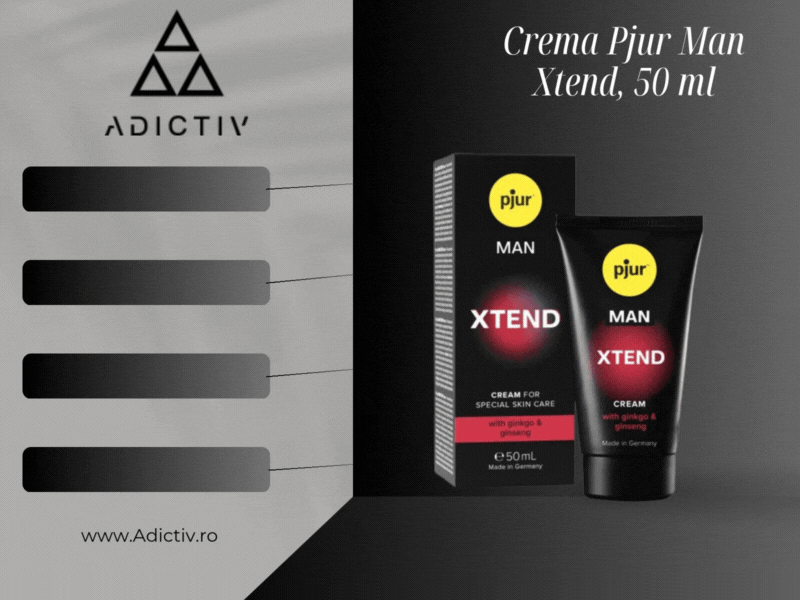 Crema Pjur Man Xtend, 50 ml, Stimulare si Hidratare cu Ginkgo si Ginseng [1]