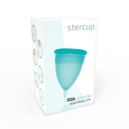 Cupa Menstruala Stercup Talia L, 100% Silicon FDA, 12 Ore Utilizare, Albastra, Confortabila și Ecologica [5]