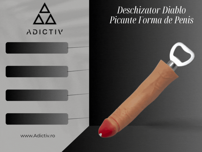 Deschizator sticle in forma de penis, compact, din materiale rezistente, Diablo Picante [1]