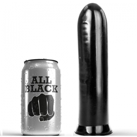 Dildouri - Dildo All Black Negru, Ideal Pentru Persoanele cu Experienta 19 cm