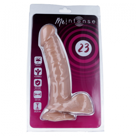 Dildo Mr Intense 23 Realist Flexibil cu Ventuza Natural 20.8 cm [6]