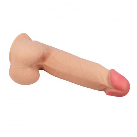 Dildo Realist, Pretty Love Sliding Skin, cu Ventuza, Piele Glisanta, 21.8 cm, Culoare Naturala [6]