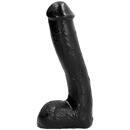 Dildo Realist All Black 23 cm x 5 cm pentru Experiente Anale Intense, din Material PVC Hipoalergenic [2]