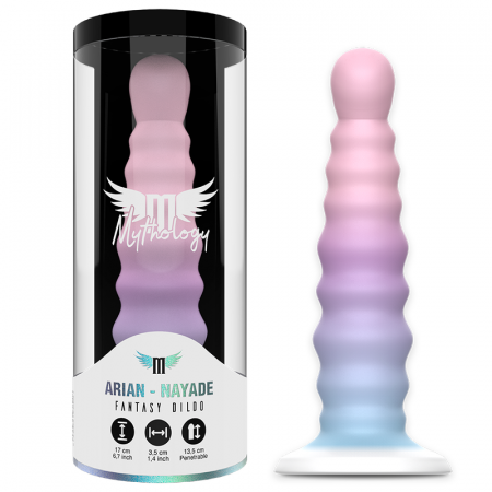 Dildouri - Dildo Realist Mythology Arian Nayade M – 17 cm, Silicon Premium, Cu Baza cu Suport Vacuum