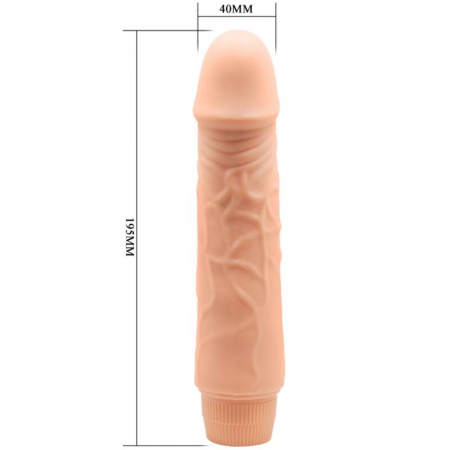 Dildo Baile Vibrator din PVC, Realist si Texturat, cu Vibratii Multivelocitate [6]