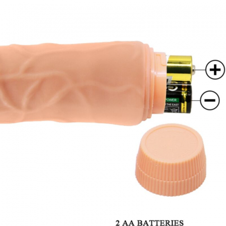 Dildo Baile Vibrator din PVC, Realist si Texturat, cu Vibratii Multivelocitate [4]