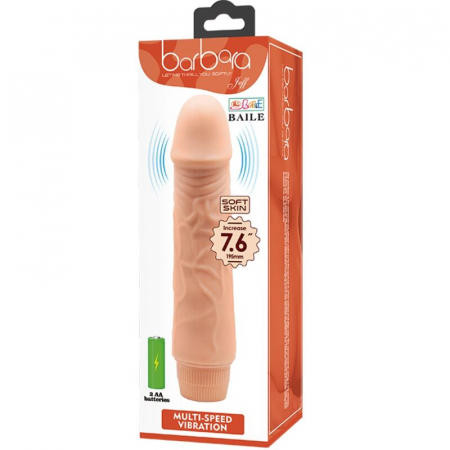 Dildo Baile Vibrator din PVC, Realist si Texturat, cu Vibratii Multivelocitate [7]