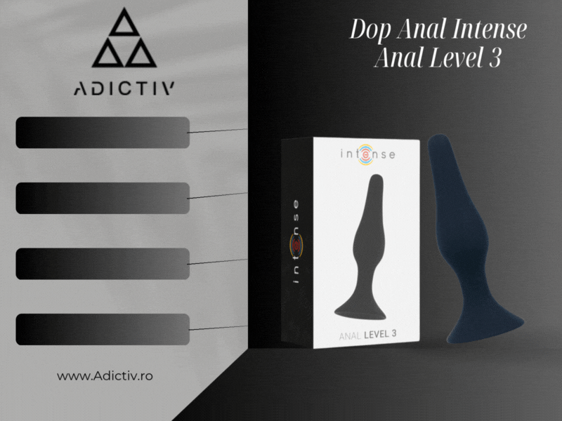 Dop Anal Intense Anal Level 3 Silicon Negru 12.5 cm [1]