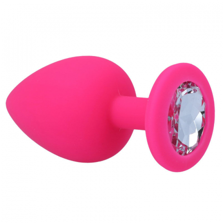 Dop Anal Intense Shelki Marime L Silicon Fucsia 9.2 cm [5]