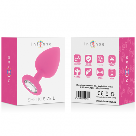 Dop Anal Intense Shelki Marime L Silicon Fucsia 9.2 cm [6]