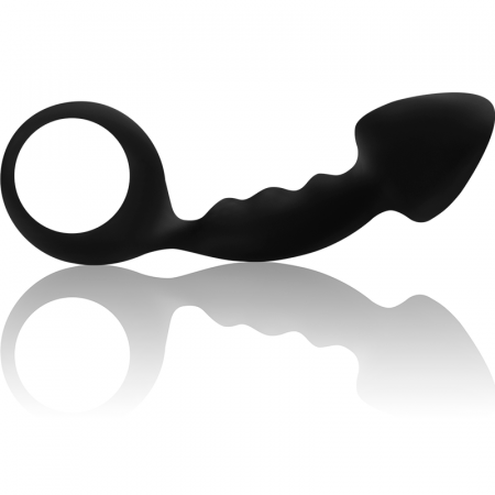 Dop Anal Ohmama din Silicon Nervurat cu Inel de Siguranta – 12.2 cm, Ideal pentru Incepatori [2]