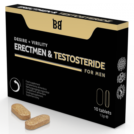 Capsule si suplimente - Capsule Black Bull Erectmen & Testosteride – Supliment Premium pentru Potenta si Niveluri Optime de Testosteron