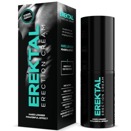 Intarzierea ejacularii - Erektal Crema pentru imbunatatirea Erectiei, Actiune Rapida, 30 ml - Cu Extracte Naturale pentru Vigor Masculin