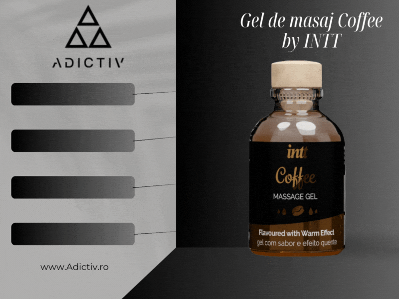 Gel de masaj Coffee by INTT, cu aroma intensa de cafea si efect de incalzire, 30 ml [1]