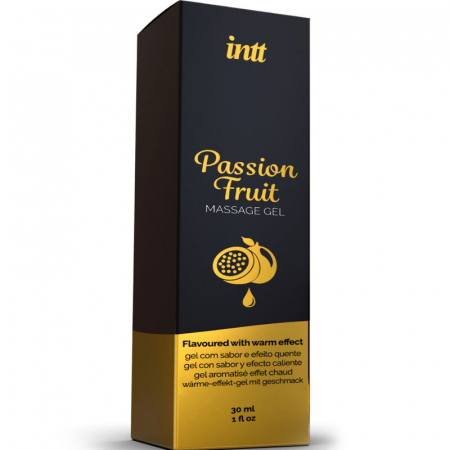 Gel de masaj Passion Fruit by INTT, cu aroma exotica de maracuja si efect de incalzire, 30 ml [3]