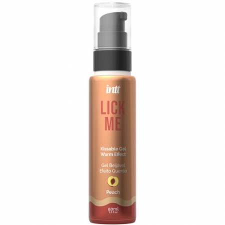 Spray si geluri pentru sex oral - Gel Intt comestibil pentru sex oral, cu aroma de piersica, pentru penis si vagin, cu efect cald, 50 ml