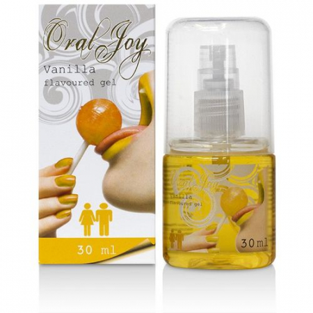 Spray si geluri pentru sex oral - Gel pentru sex oral - Oral Joy Cobeco, cu aroma de vanilie, 30 ml, fara coloranti, placere delicata