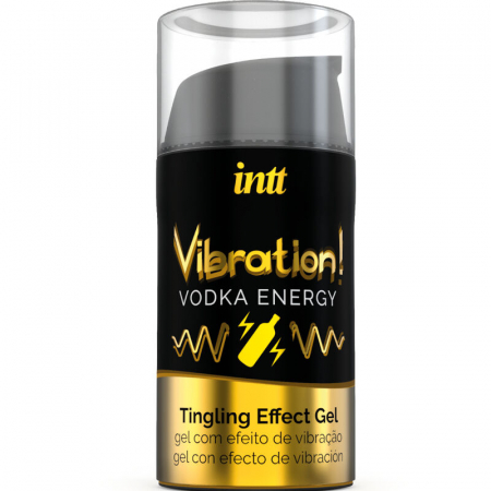 Geluri si creme pentru stimularea clitorisului - Gel stimulativ Vibration Vodka by INTT, lichid vibrat cu aroma de vodka si bautura energizanta, 15 ml