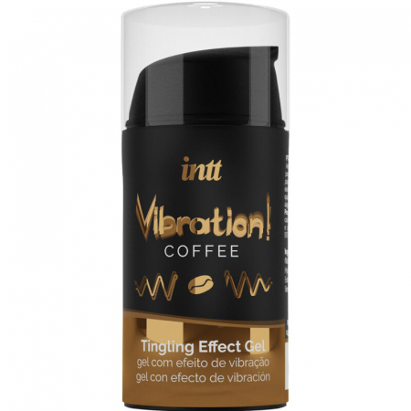 Geluri si creme pentru stimularea clitorisului - Gel stimulativ Vibration Coffee by INTT, lichid vibrat cu aroma dulce de cafea, 15 ml