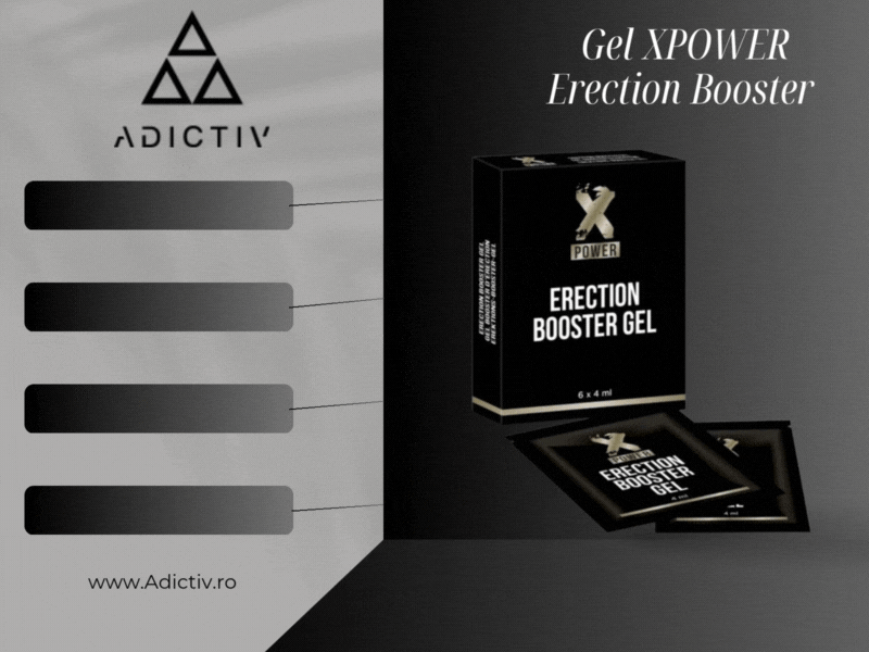 Gel XPOWER Erection Booster – Stimuleaza Eretia Rapid si Natural, 6 Pachete x 4 ml [1]