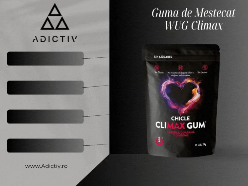 Guma de Mestecat WUG Climax Afrodisiaca, pentru Cupluri, Aroma Menta, 10 Unitati [1]