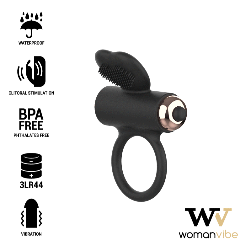 Inele penis - Inel Penis Vibrator Womanvibe Zeus din Silicon