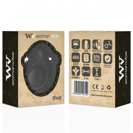 Inel Penis Vibrator Womanvibe Thor din Silicon [6]